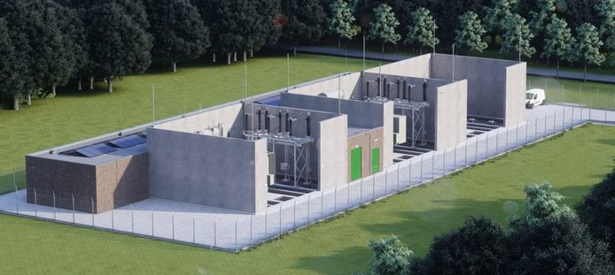 Elektriciteitsstation, ter illustratie.