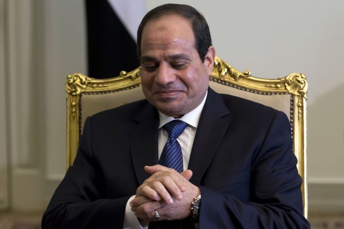De Egyptische president Abdel Fattah al-Sissi reageerde vandaag fel op de aanslag.