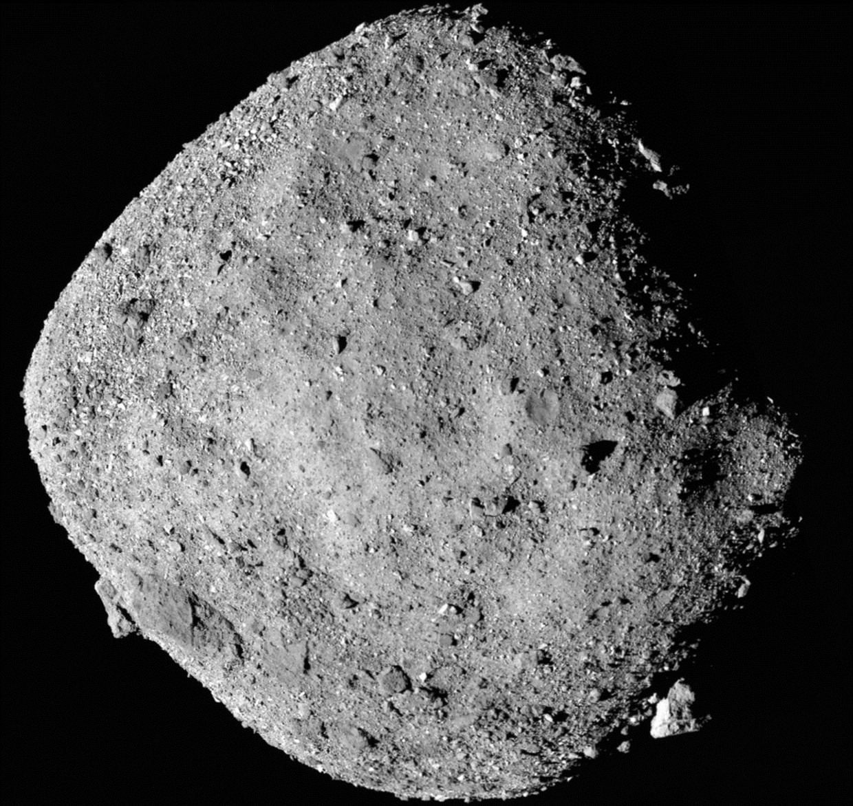 Planetoïde Bennu. Beeld AFP