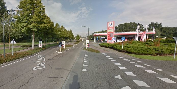 De plek van de aanrijding.