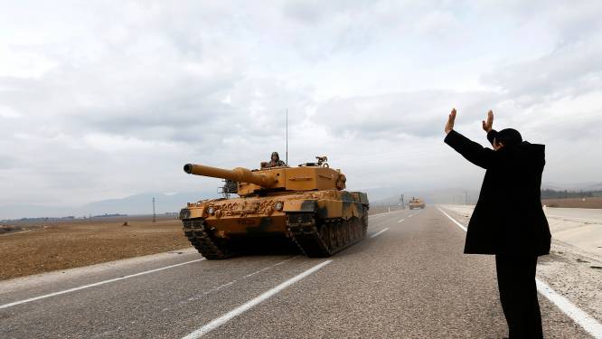 Turkse grondtroepen trekken Koerdische enclave Afrin in Syrië binnen: 8 burgerdoden