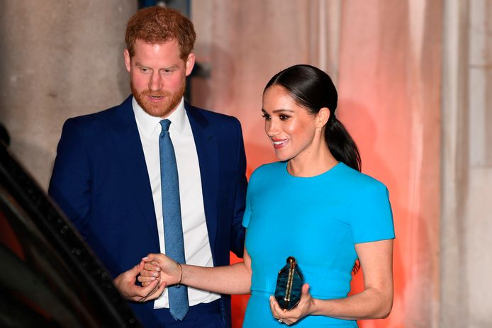 Ook tijdens het event hielden Harry en Meghan elkaars hand vast.