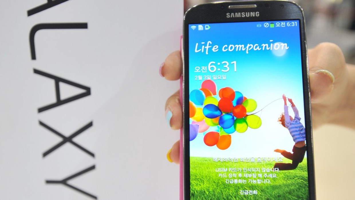 Samsung Galaxy S4 Beeld afp