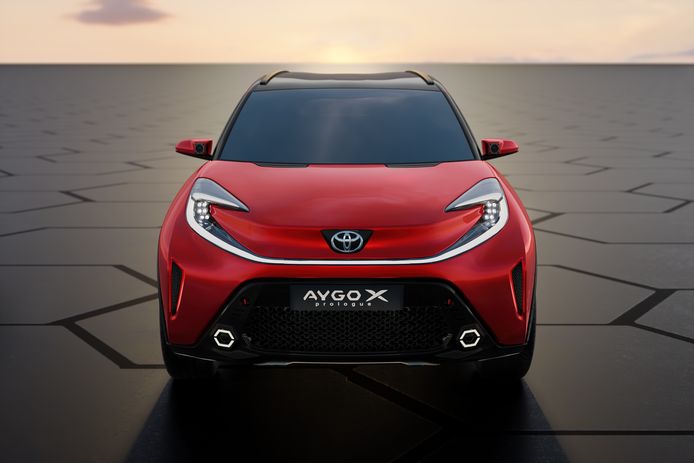 Het conceptmodel van de nieuwe Toyota Aygo.