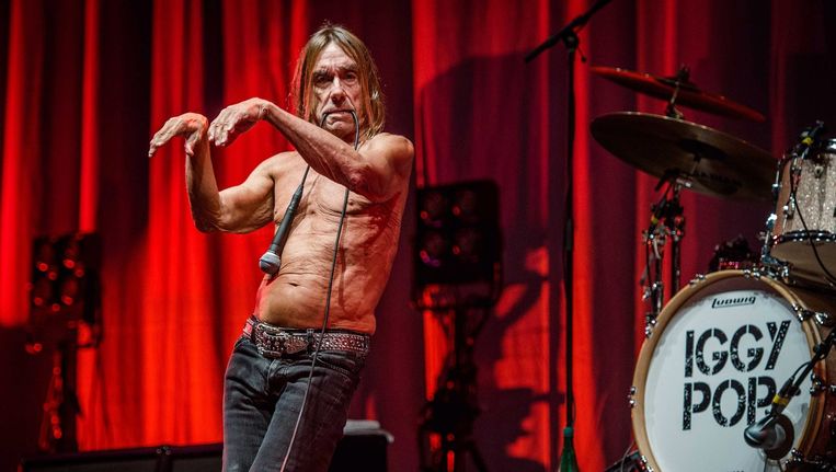 Iggy Pop treedt op tijdens dag 2 van het festival Down the Rabbit Hole. Beeld epa