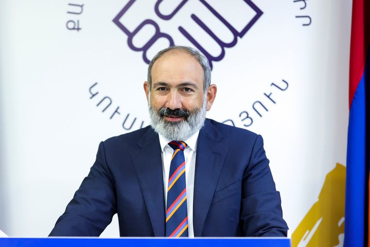 De Armeense premier Nikol Pasjinian. Beeld AP