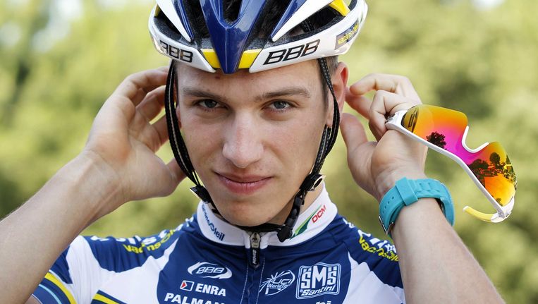 Danny van Poppel gaat dinsdag niet meer van start in de Ronde van Frankrijk. Beeld ANP