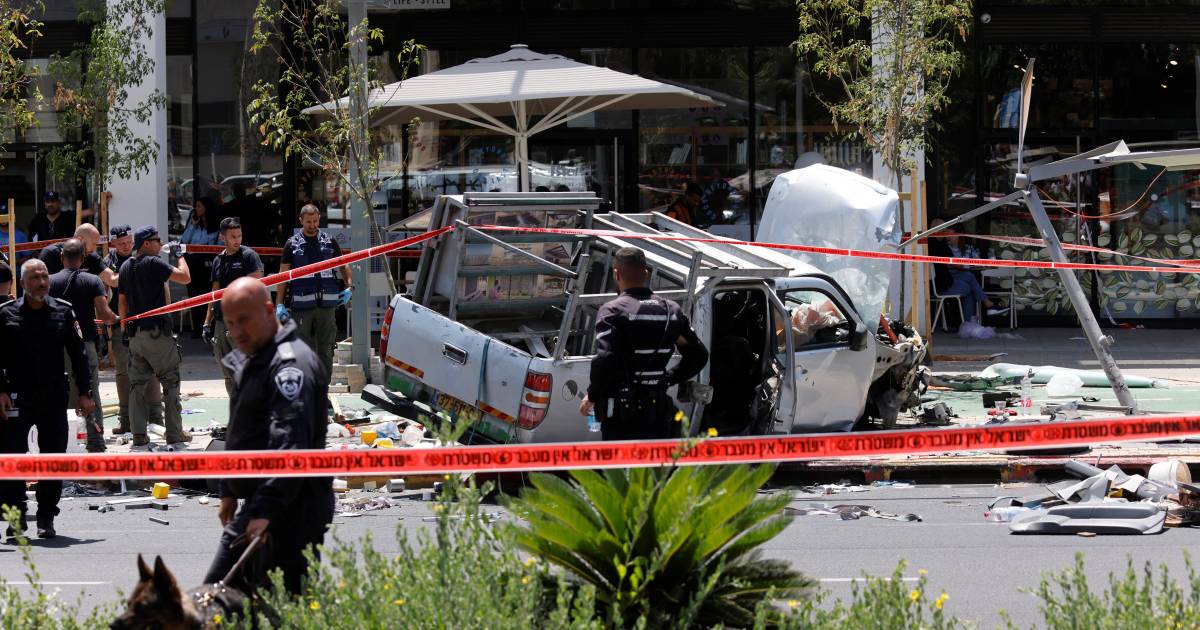 Driver plows pedestrians in Tel Aviv, several injured |  outside