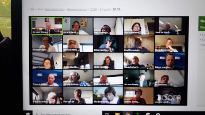 Raad West Betuwe vergaderde al eerder digitaal met Zoom. Toen zonder problemen