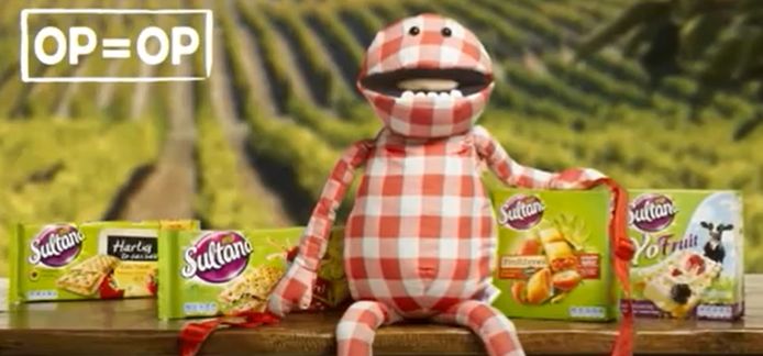 Mister Jummy in een commercial van Sultana.