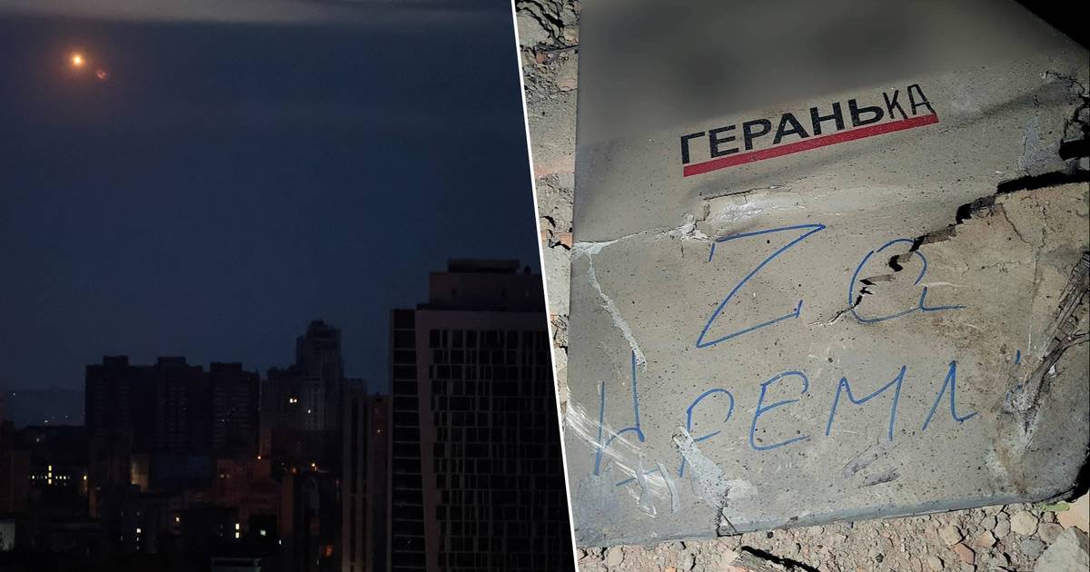 «За Кремль»: россияне пишут послания о мести беспилотникам, бомбившим Киев и другие города |  Украина и Россия война