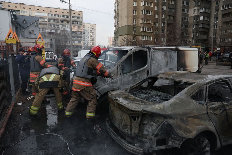 Schade in Kiev. Beeld REUTERS