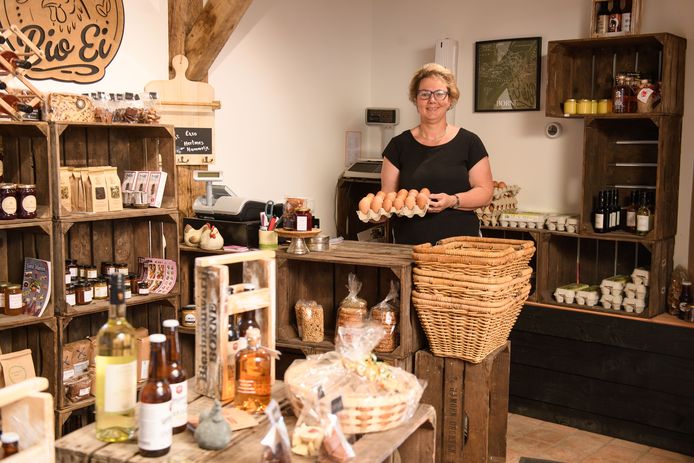 In de winkel verkoopt Rian Jannink ook producten van andere lokale producenten.