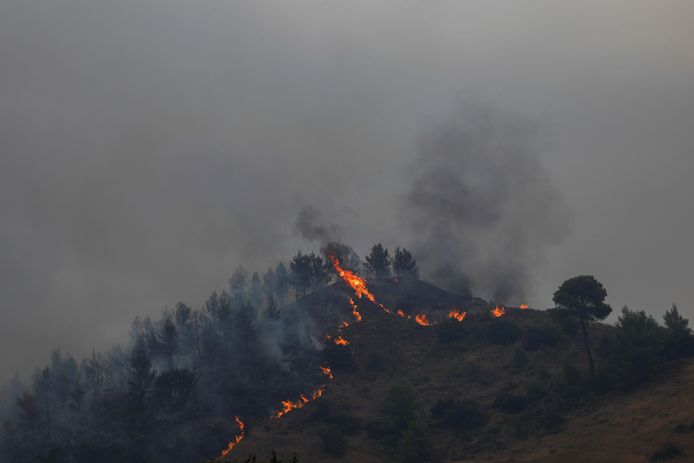 Incendi boschivi in ​​Grecia.