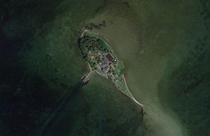 Lindholm, het Deense eiland waar de asielzoekers zullen verblijven.