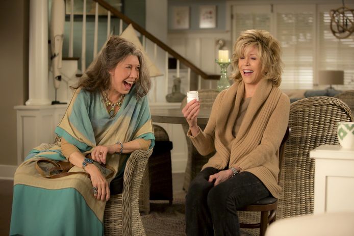 Lily Tomlin en Jane Fonda in 'Grace and Frankie'