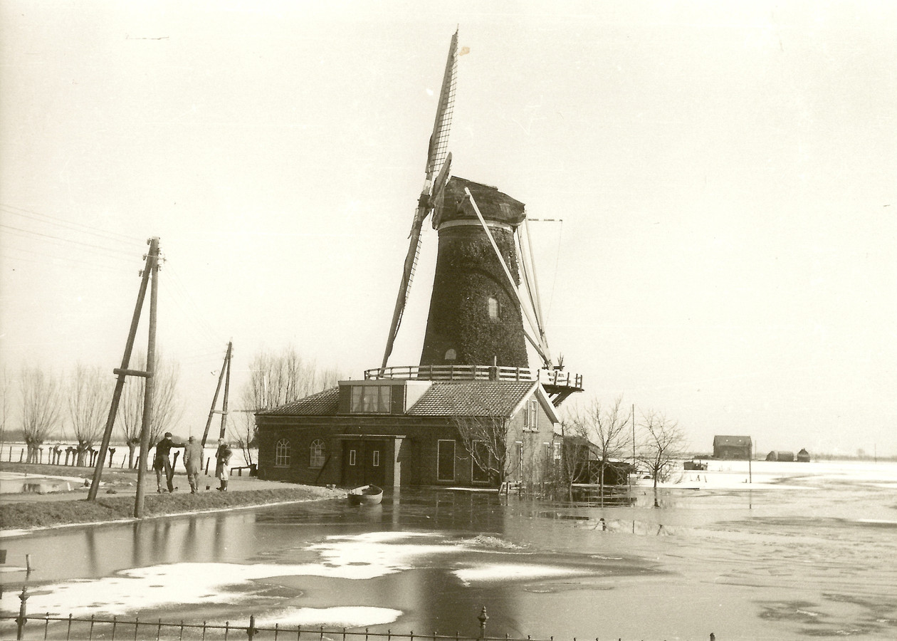 Unieke beelden watersnoodramp uit het hart van de Alblasserwaard Foto AD.nl