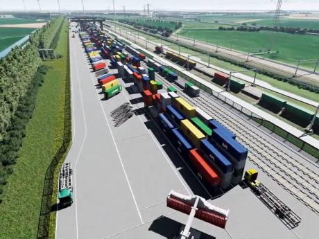 Treinen komen straks ‘zeilend’ naar de railterminal bij Valburg