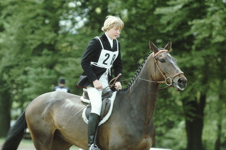Prins Willem-Alexander op zijn favoriete paard, 1983. Beeld ANP /  Benelux Press