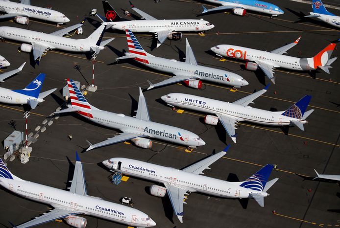 De 737 MAX-vloot staat sinds midden maart wereldwijd aan de grond.