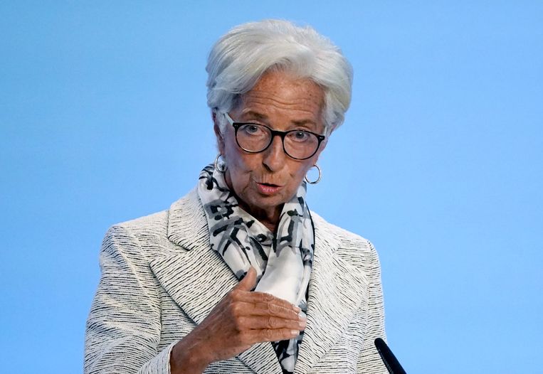 ECB-voorzitter Christine Lagarde. Beeld ANP / EPA