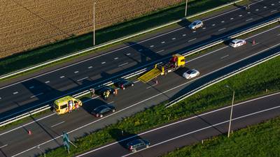 Ongeluk op A12 bij Babberich, rijbaan tijdelijk afgesloten