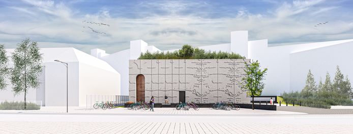 Het ontwerp van het nieuwe Merleyn aan de Nieuwe Marktstraat in Nijmegen.