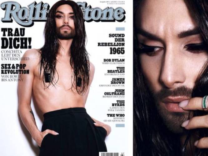 Conchita Wurst topless op cover Rolling Stone