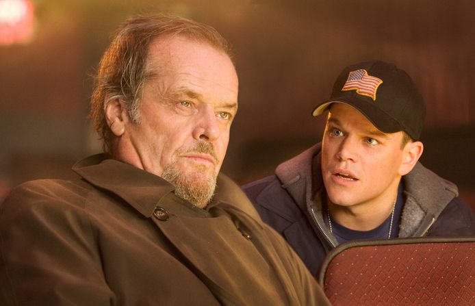 Jack Nicholson en Matt Damon in ‘The Departed’