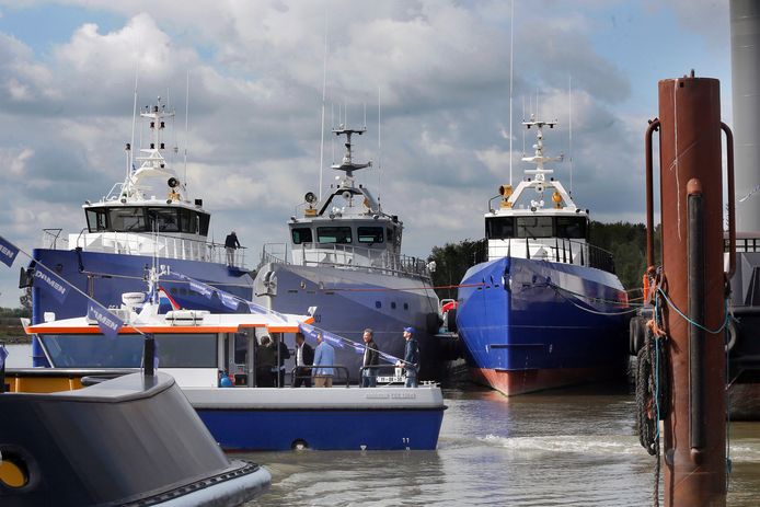 Damen Shipyards Group is op vrijwel alle werven nog aan het werk.