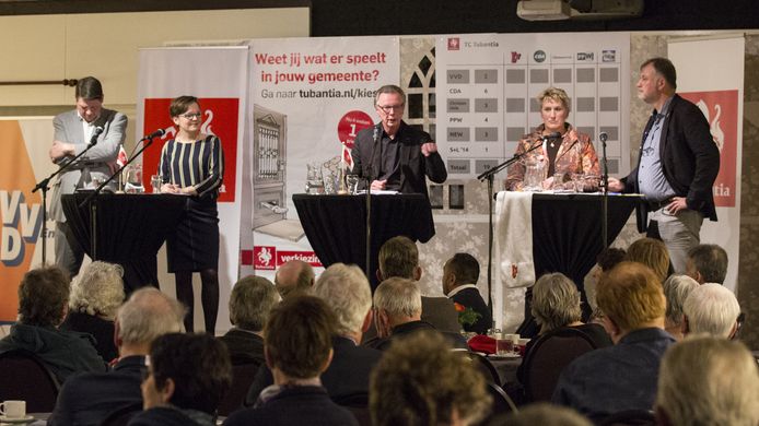 Een verkiezingsdebat met veel publiek was vier jaar geleden in Wierden nog mogelijk.