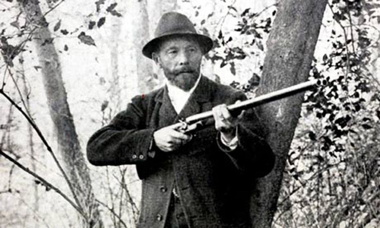 Leon de Lunden haalde in 1900 goud in de discipline duifschieten. Beeld UNKNOWN