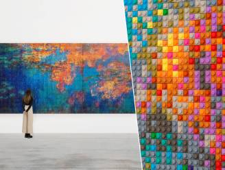 Chinese kunstenaar recreëert Monets waterlelies met 650.000 Legoblokjes, stelt tentoon in Londen