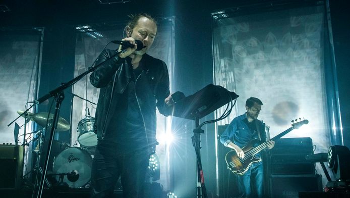 Radiohead lors du festival Glastonbury en mai 2016.