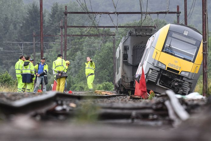 Un train ne transportant aucun voyageur a déraillé jeudi à l’aube à l’entrée de la gare de Rochefort-Jemelle, sur la ligne 162 entre Namur et Sterpenich.