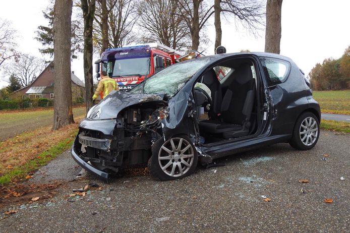 Auto Botst Tegen Boom In Vessem Automobiliste Bekneld Kempen Ed Nl