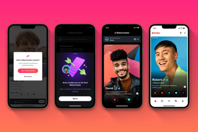 Tinder voegt nieuwe functie 'Matchmaker' toe waarmee vrienden en familie potentiële matches kunnen voorstellen
