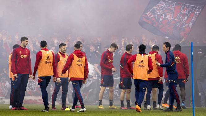 Volop vuurwerk bij laatste trainingen Ajax en Feyenoord
