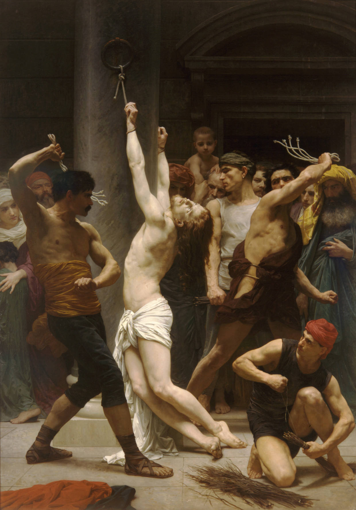 'De geseling van Jezus voor de kruisiging' door William-Adolphe Bouguereau (1825-1905), collectie kathedraal Saint-Louise de la Rochelle. Beeld Heritage Images/Getty Images