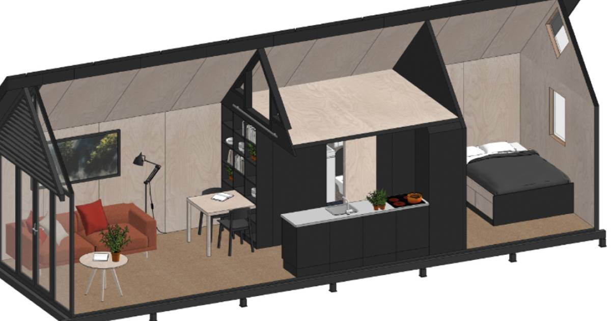 Er zijn al tientallen belangstellenden voor vijf tiny houses in Hoedekenskerke