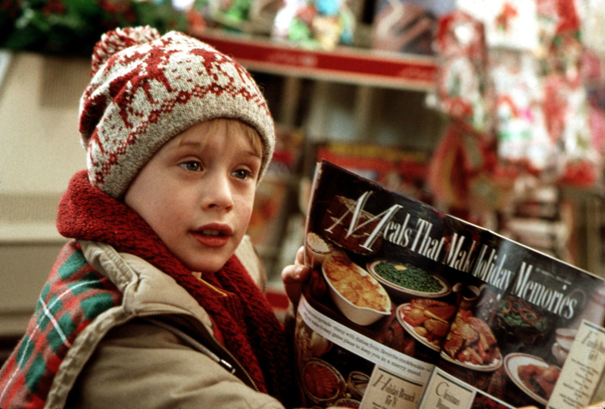 Bij de opnames van 'Home Alone' was Macauley Culkin nog altijd maar 9 jaar. Beeld Photo News