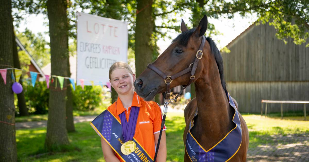 Dit is Lotte (13) uit Twente en zij is nu al Europees kampioen, ondanks een dikke domper