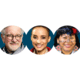 Jeff Shell, Steven Spielberg, Adele Roberts en Alessandra Korap Munduruku