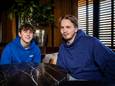 Marc Floor ten Brinke en Lars Bos (Snelle). ,,Als 12-jarig jochie keek ik op naar Snelle. Nu zit ik met hem in de studio en schrijven we liedjes. Een jongensdroom.”