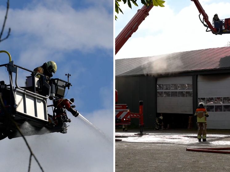 Schuurbrand in buitengebied Genemuiden; vuur snel onder controle