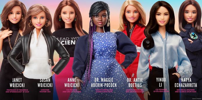 kwartaal haai bossen Niets is onmogelijk.” 7 nieuwe Barbiepoppen van powervrouwen willen meisjes  voor STEM doen kiezen | Nina | hln.be