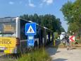 Ongeval met twee fietsende leerlingen.