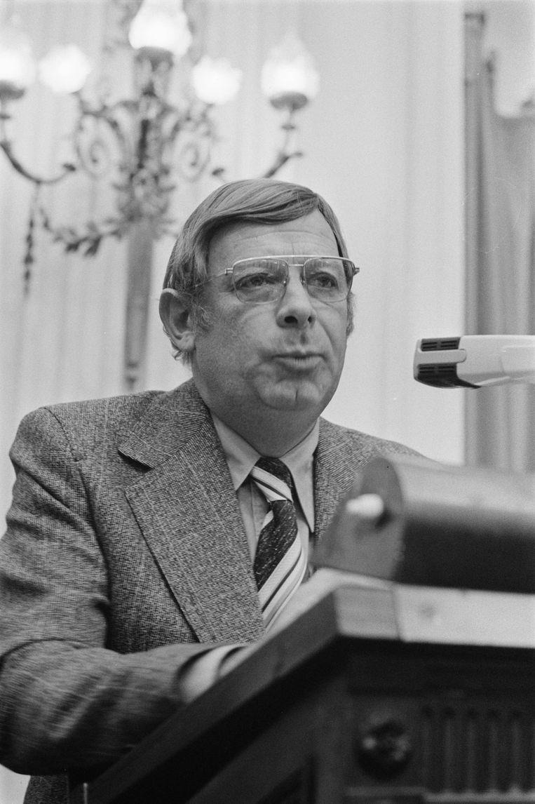 Kamerlid Klaas Beuker (RKPN) in 1973. Beeld Anefo/Nationaal Archief
