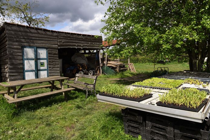 Boerderij en velden in Abdij van Park in Heverlee.