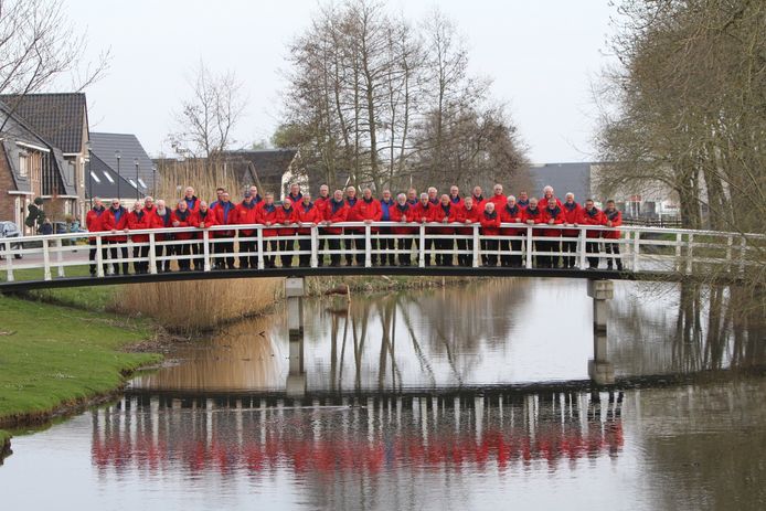 Het koor uit Kampen in vol ornaat.